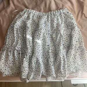 Princess Polly White A-Line Mini Skirt | US Size 2